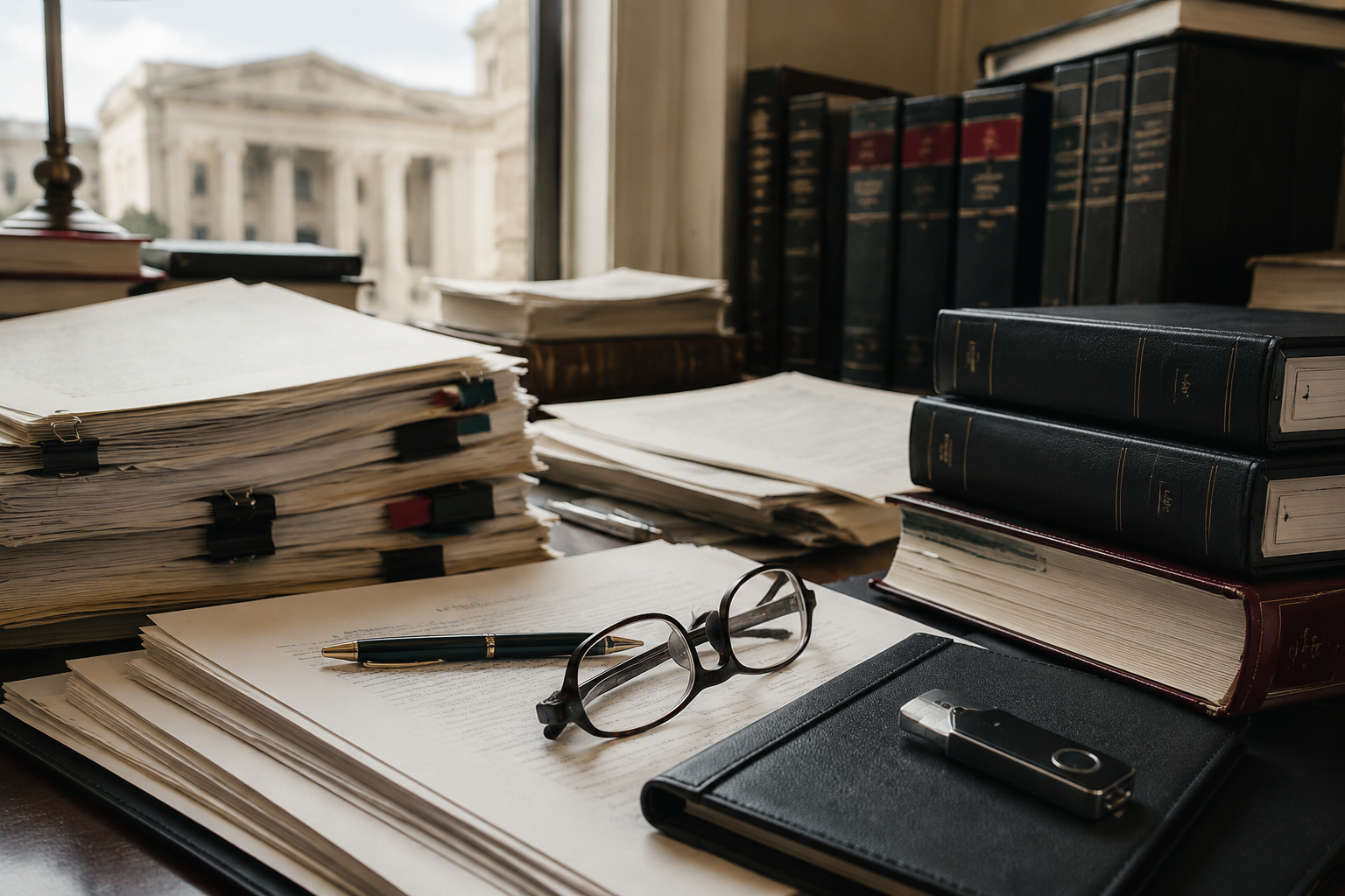 United States digital-asset regulatory documents on a professional desk